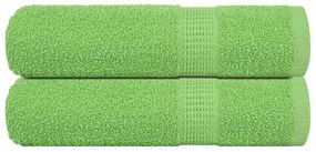 vidaXL Toalhas banho FROGN 2 pcs 100x150 cm 360 g/m² verde maça