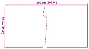 Tela de varanda 500x90 cm vime PE branco