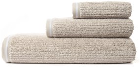 Jogo 3 toalhas de banho 100% algodão C/ 500 gr./M2: Cinzento