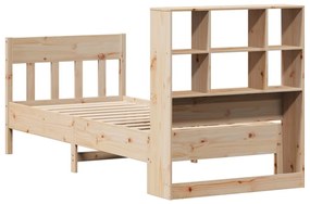 Cama sem colchão 75x190 cm madeira de pinho maciça