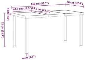 Conjunto de Jantar para Jardim vidaXL 5 Peças com Almofadas Cinza-Clar