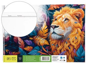 Bloco de Desenho Artistico Espiral 460x325mm 20 Folhas 180 gr com Esquadria