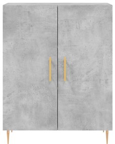 Armário alto 69,5x34x180 cm derivados de madeira cinza cimento