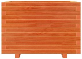 Vaso/floreira de jardim 70x40x49,5 cm pinho maciço castanho mel