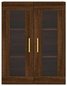 Armário alto 69,5x34x180cm madeira processada carvalho castanho