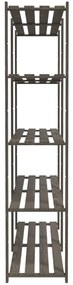 Unidade de arrumação 5 prateleiras 170x38x170 cm pinho maciço