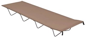 vidaXL Cama de campismo 180x60x19 cm tecido oxford e aço cinza-acast.
