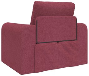 Sofá Cama 2 em 1 Bordô 98x71x83 cm Tecido