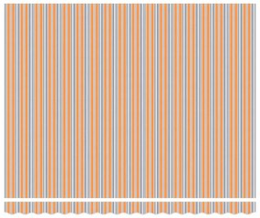 Toldo Retrátil Automático Listrado Multicolorido 400x300 cm
