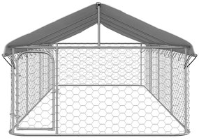 Canil de exterior com telhado 600x200x150 cm