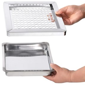 Caixote do lixo com cinzeiro para hotel 36 L aço inoxidável