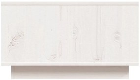 Mesa de centro 55x56x32 cm pinho maciço branco