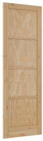 Porta Interior 'ORKDAL'78x232x4 cm Madeira Maciça Pinho