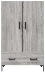 Armário alto derivados de madeira 69,5x31x115cm cinza sonoma