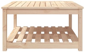 Mesa de jardim 82,5x82,5x45 cm madeira de pinho maciça