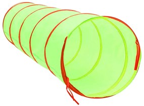 Túnel de brincar infantil com 250 bolas 175 cm poliéster verde