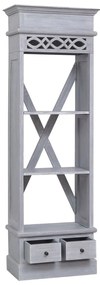 Aparador alto 60x30x175 cm mogno maciço