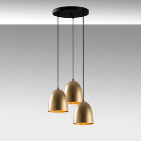 Candeeiro de Teto Tattoo – Dourado – 44 x 44 cm