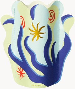 Jarra decorativa em papel artesanal Amalfi Mini, Alt 17 cm