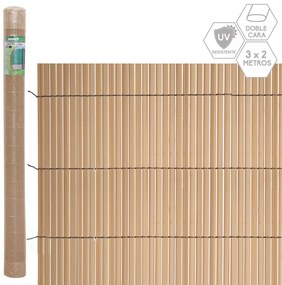 Caniço Castanho PVC 1 x 300 x 200 cm