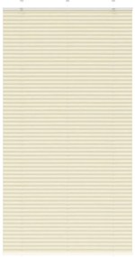 Creme Plissada Cega 105x200 cm Largura Tecido 104,4cm Poliéster