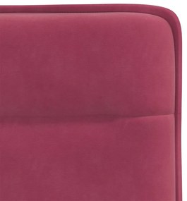 Cadeiras de jantar 2 pcs veludo vermelho tinto