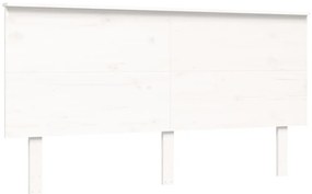 Cama para idosos king size com cabeceira madeira maciça branco