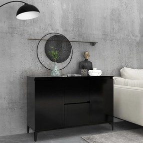 806113 vidaXL Aparador 104x35x70 cm contraplacado preto