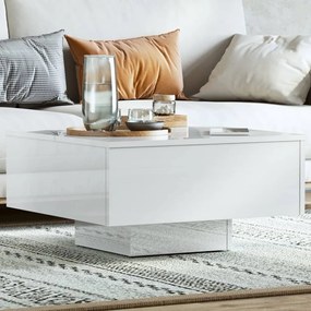 806891 vidaXL Mesa de centro 60x60x31,5 cm contraplacado branco brilhante