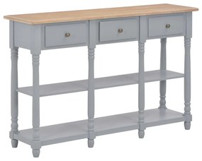 vidaXL Mesa consola 120x30x76 cm MDF cinzento