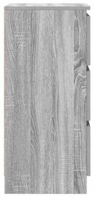 Aparador 37,5x35x76 cm derivados de madeira cinzento sonoma