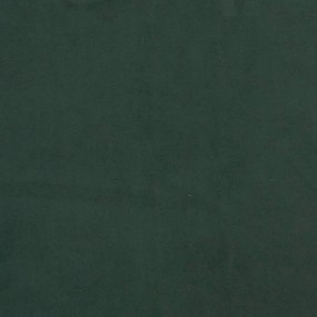 Estrutura de cama sem colchão 120x200 cm veludo verde-escuro