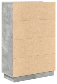 Mesa Cinza Concreto Cinza concreto Madeira engenheirada Padrão