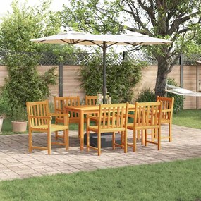 vidaXL Conjunto de Jantar de Jardim com 7 Peças - Madeira Sólida de Acácia