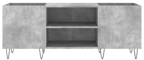 Armário p/ discos 121x38x48 cm derivados madeira cinza-cimento