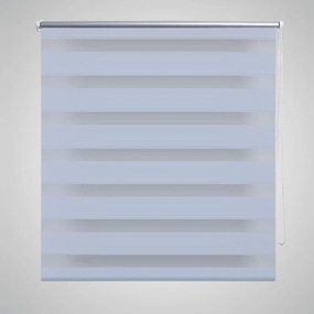 Estore de rolo 50 x 100 cm, linhas de zebra / Branco