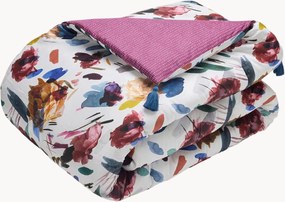 Manta em cetim de algodão Arty Flowers