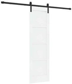 Porta de Deslizamento com Conjunto de Ferragens Brancas 61x198,5 cm Ma