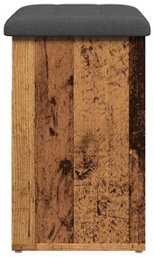 Banco sapateira 62x32x50 cm derivados de madeira madeira velha