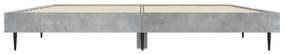 Estrutura de cama 135x190 cm derivados de madeira cinza cimento