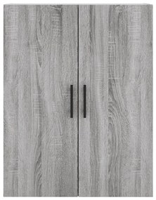 Armário de parede 69,5x34x90 cm cinzento sonoma