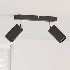 vidaXL Holofote de Teto Bidirecional Ajustável Preto GU10