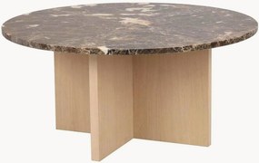 Mesa de centro redonda com tampo em mármore Brooksville