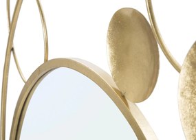 ESPELHO DE PAREDE PLANET 90X3X83 CM DOURADO