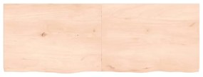 Tampo de mesa 140x50x(2-4) cm carvalho maciço não tratado