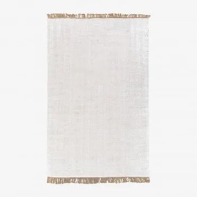 Alfombra Retangular 200x300 Cm Em Polietileno E Juta Maxandra Cores Naturais - Sklum