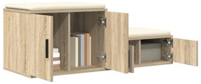 Armário de Armazenamento vidaXL em Carvalho Sonoma 103x41x40 cm em Mad