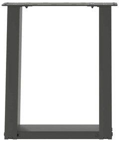 Pés para mesa de centro em forma de U, 2 peças, antracite, 38x(42-43)