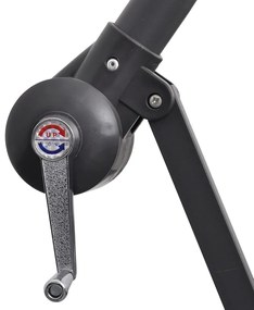 Guarda-sol de jardim cantilever 3 m azul