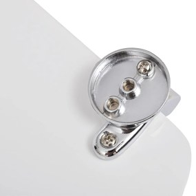 Assentos de sanita com tampas 2 pcs MDF branco